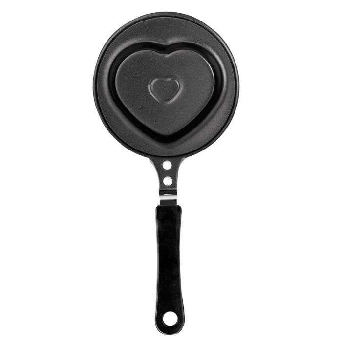 Ibili 24cm Heart Shape Frypan - Black