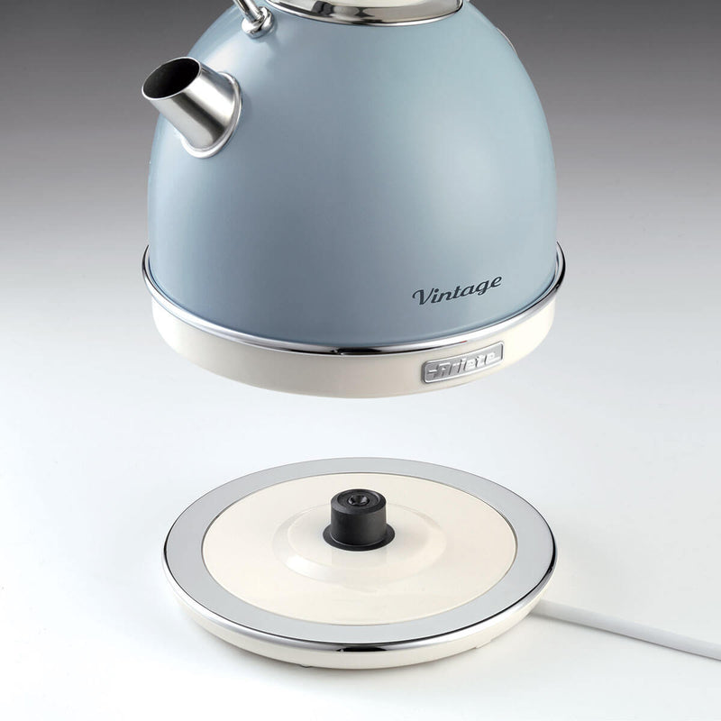 Ariete Vintage 2877 1.7L Electric Dom Kettle - Blue