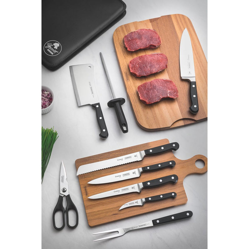 Tramontina Century 10-Piece Chefs Knife Set - Black