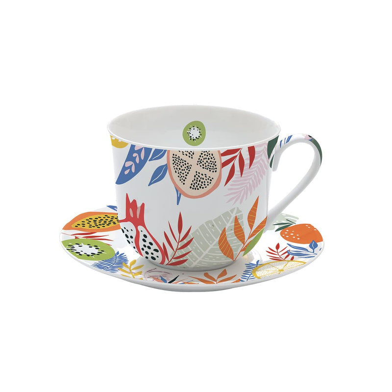 Easy Life Tutti Frutti 400ml 2-Piece Teacup Set in Box - Multicolored