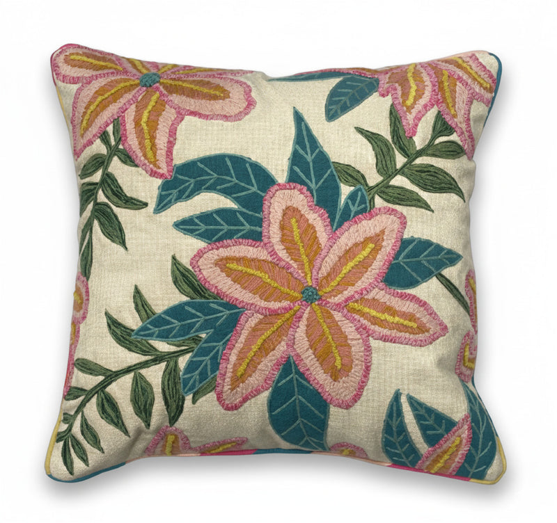 ARMN House Warming 45x45cm Floral Cusion Cover - Beige