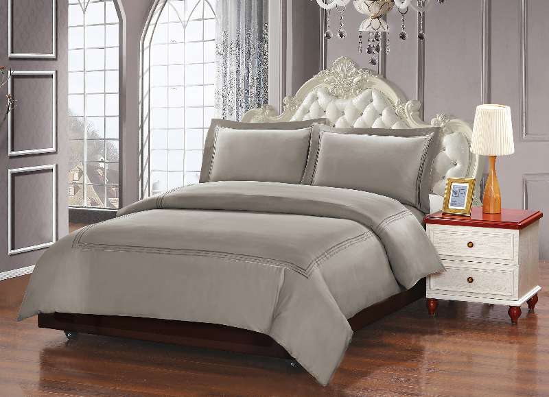 ARMN 4-Piece Naturesoft Kingsize Duvet Cover Set - Gray