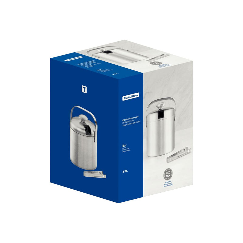 Tramontina Cosmos 2-Piece Thermal Ice Steel Bucket