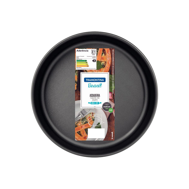 Tramontina Brasil 24cm Round Baking Pan - Black