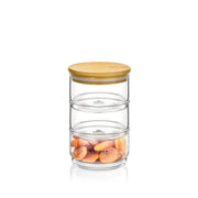 Wilmax Thermo 20x10cm 3-Tier Jar with Bamboo Lid