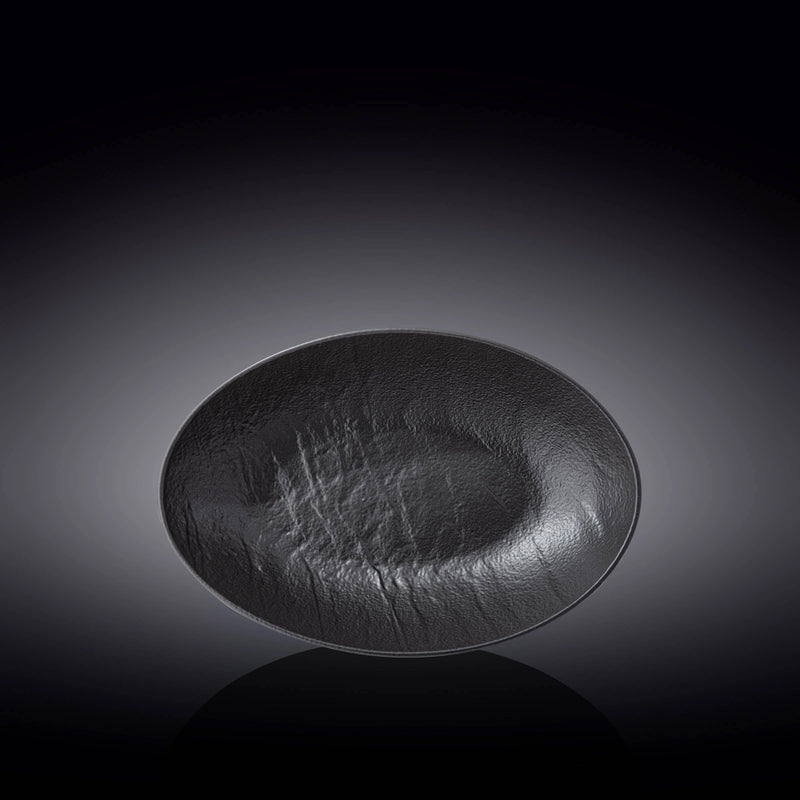Wilmax SlateStone 25x16cm Oval Bowl - Black