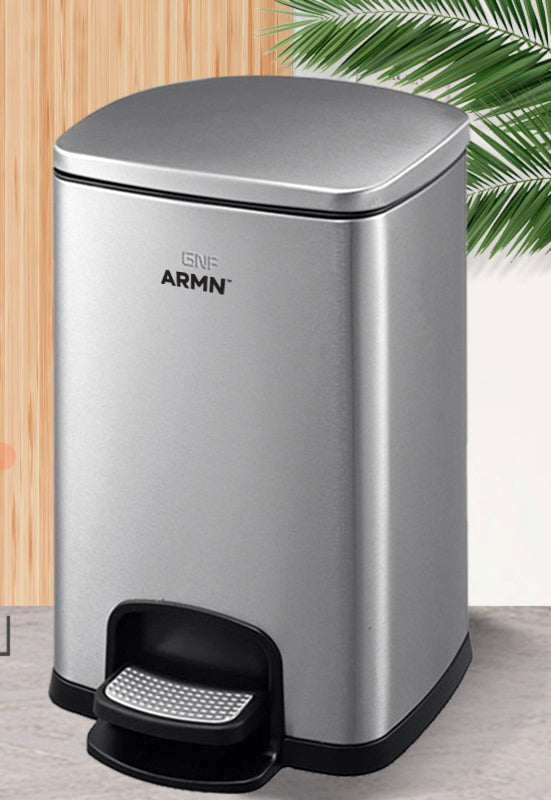 ARMN Roma 5L Waste Bin - Silver