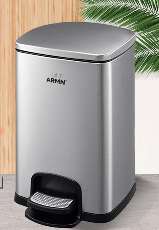 ARMN Roma 5L Waste Bin - Silver