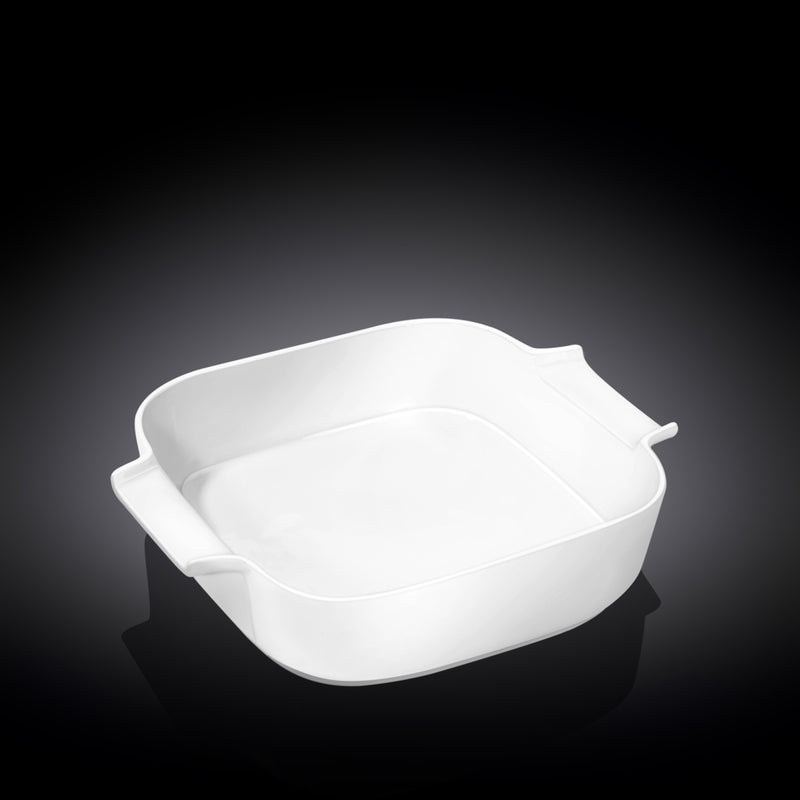 Wilmax 16.5cm Square Baking Dish with Handles - White