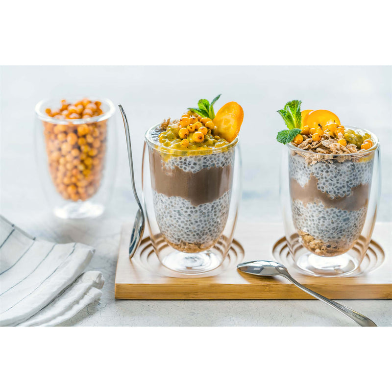Wilmax 300ml Double-Wall Glass Tumbler