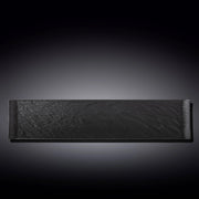 Wilmax SlateStone 46x9cm Rectangle Dish - Black