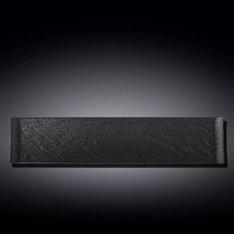 Wilmax SlateStone 46x9cm Rectangle Dish - Black
