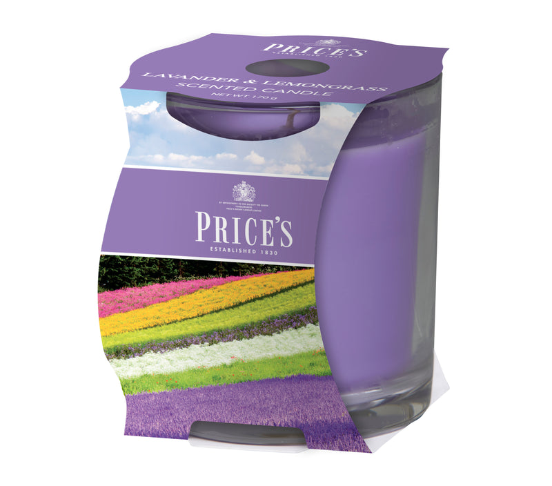 Price's Scented Candle Cluster - Lavender & Lemongrass