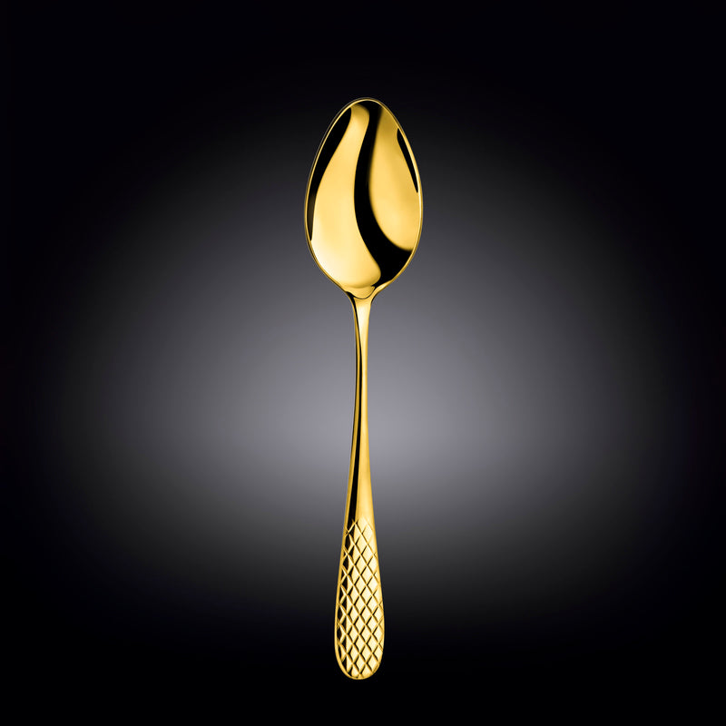 Wilmax Julia 23.5cm Steel Serving Spoon - Gold