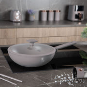 Berlinger Haus 28cm Wok with Lid - Taupe Collection