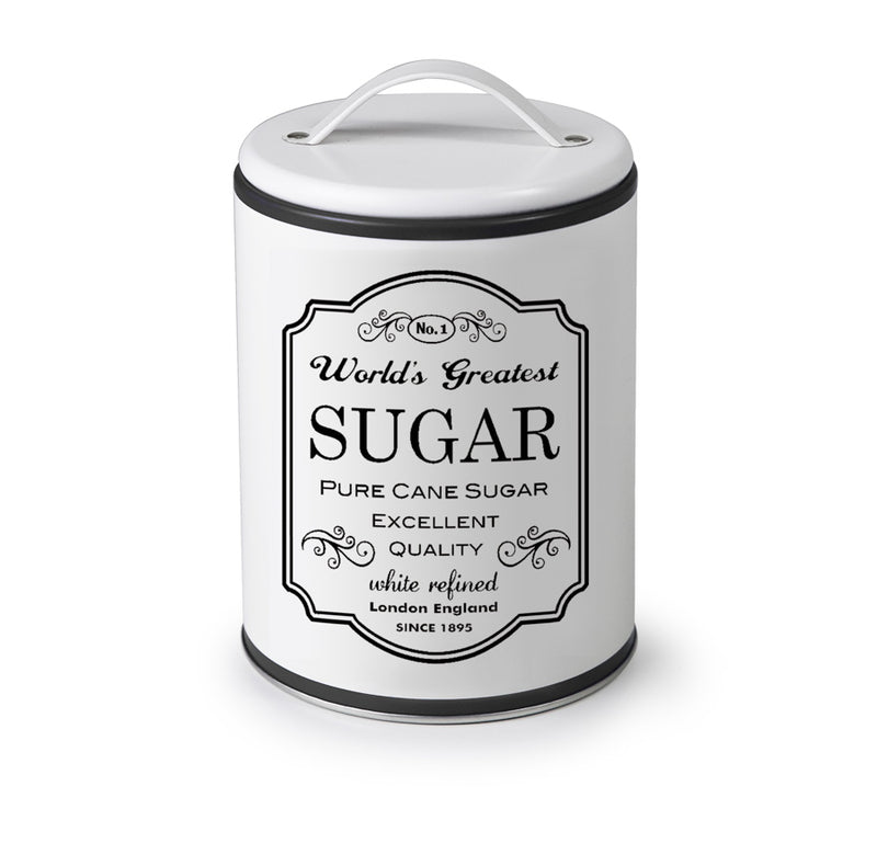 Ibili 11x16cm Sugar Canister with Handle - White