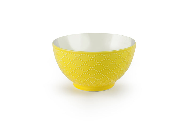 Ibili Aveiro 13.4cm Bowl - Yellow & White