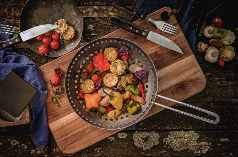 Tramontina Churrasco 26cm Perforated Wok Grill