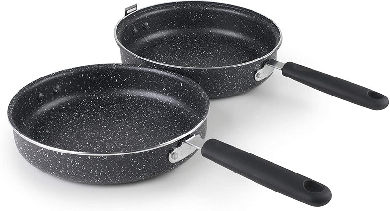 Ibili 20cm Double Omelette Frypan - Black