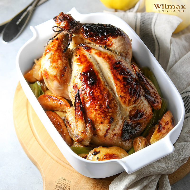 Wilmax 28.5x18cm Baking Dish with Handles - White