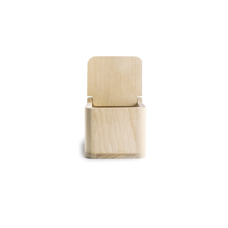 Ibili Madera Dado 10x11x11cm Wooden Salt Cellar