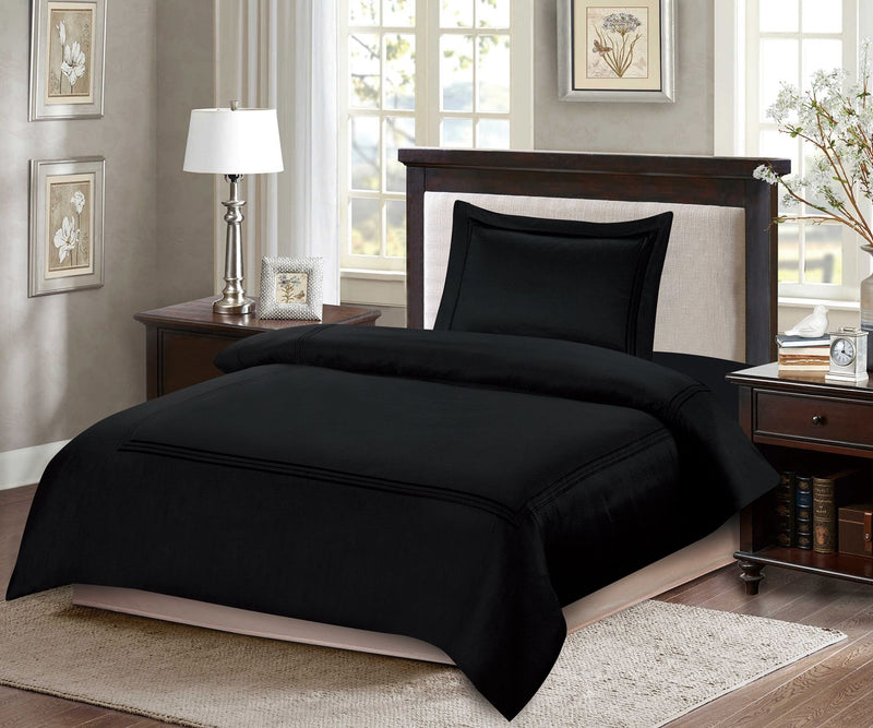 ARMN Naturesoft 4-Piece Kingsize Duvet Cover Set - Black