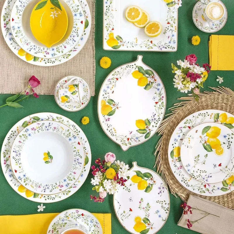 Easy Life Fleurs et Citrons 19cm Side Plate - Multicolored