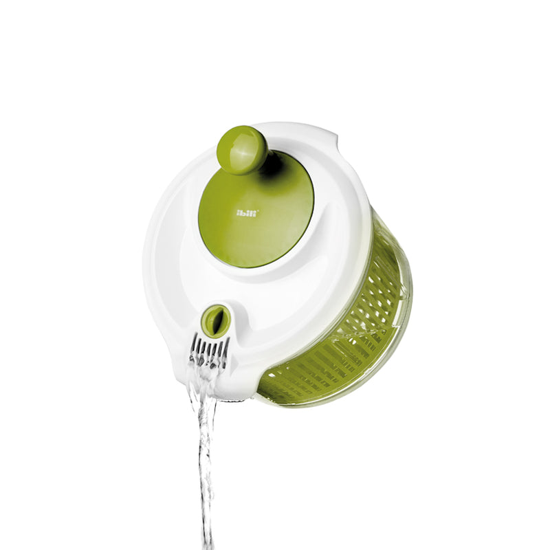Ibili Confort 20cm Salad Spinner - Green & White