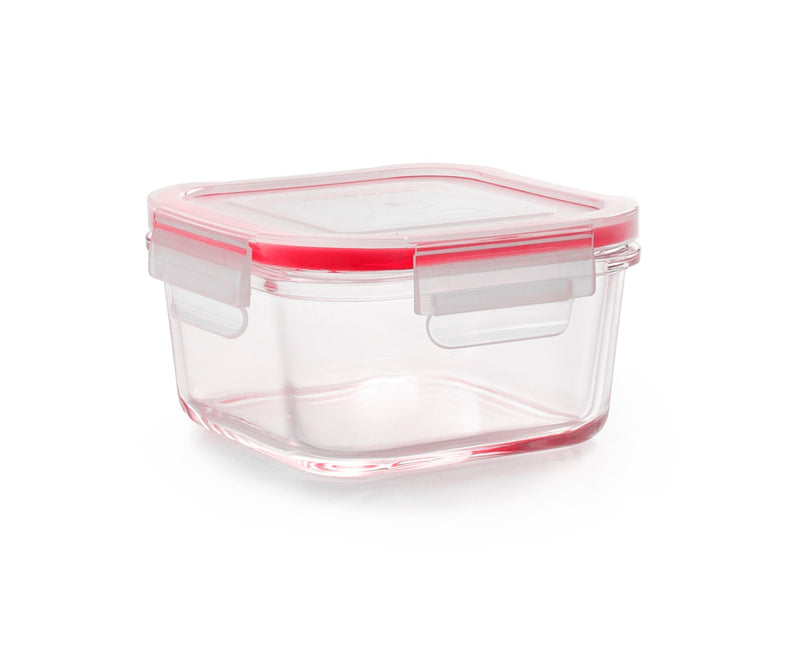Ibili Lunch-Away 450ml Glass Food Container - Red