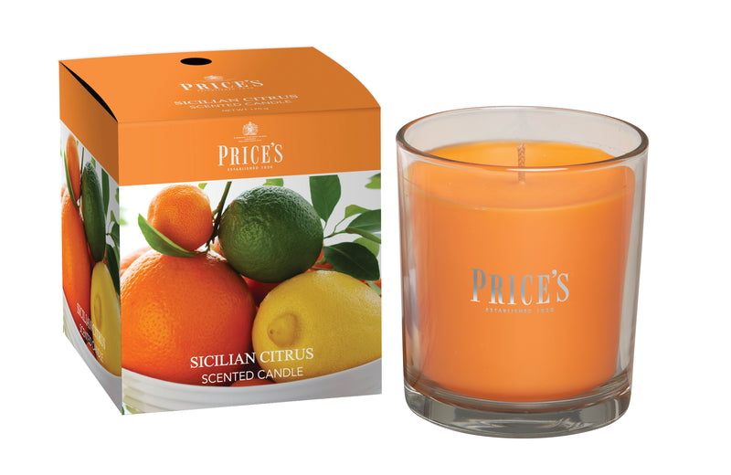 Price's Boxed Candle Jar - Sicilian Citrus