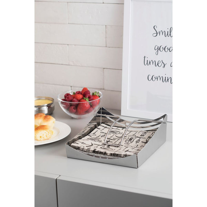 Tramontina Ciclo 19x19cm Steel Napkin Holder