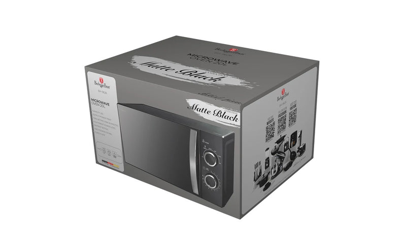 Berlinger Haus 20L Mechanic Microwave Oven - Matte Black