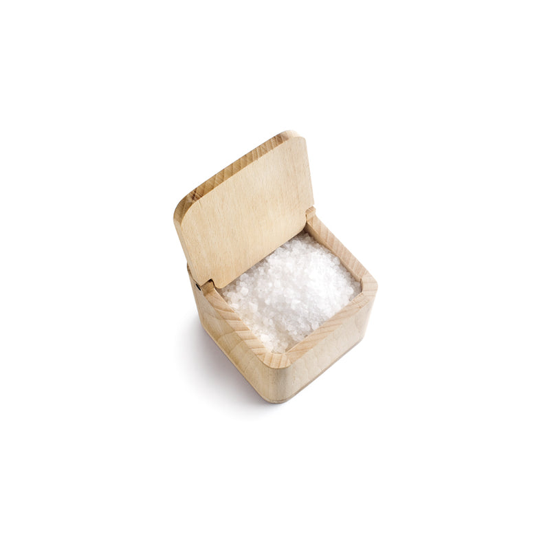 Ibili Madera Dado 10x11x11cm Wooden Salt Cellar