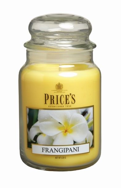Price's Large Scented Candle Jar with Lid - Frangipani