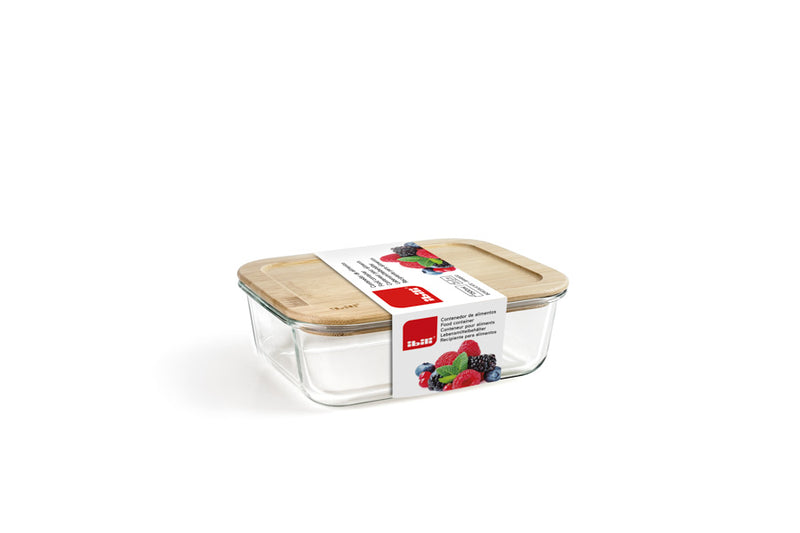 Ibili 1500ml Food Container with Bamboo Lid
