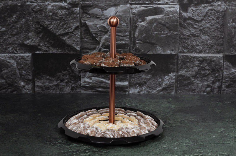 Berlinger Haus Black Rose 2-Teir Cake Stand