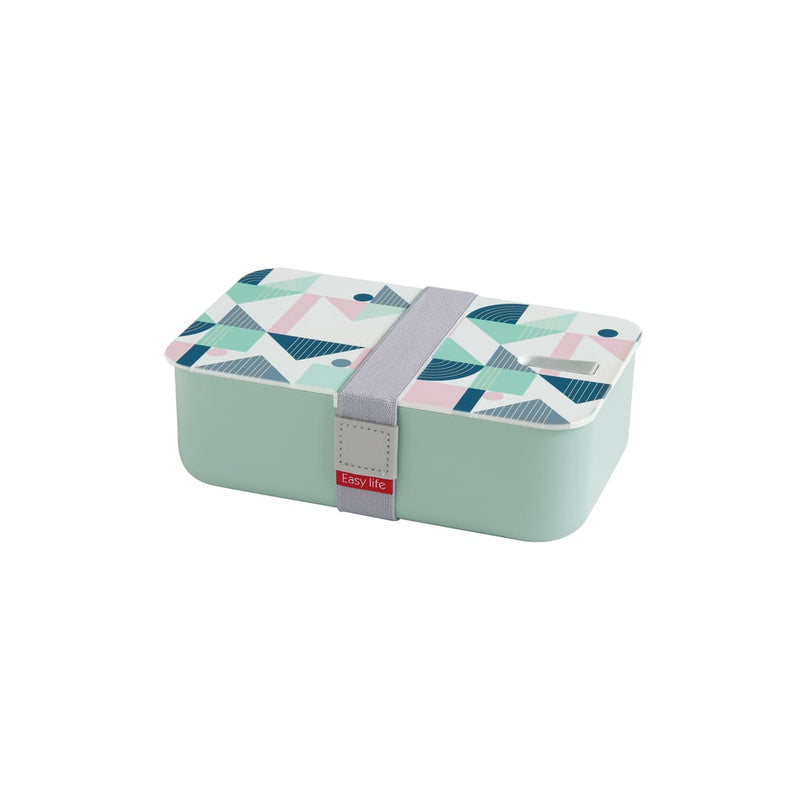 Easy Life Abstract 1000ml 1-Layer Lunchbox - Pastel Green