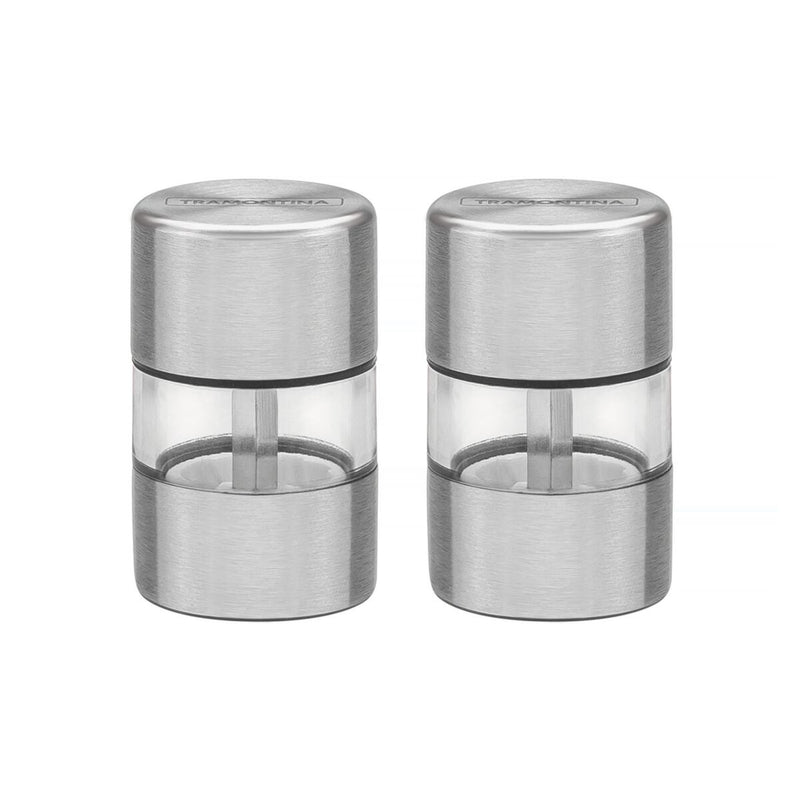 Tramontina Realce 2-Piece Salt & Pepper Mill Grinder Set