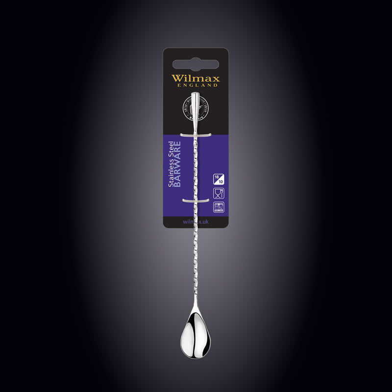 Wilmax 25cm Steel Spoon - Silver