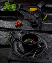 Wilmax SlateStone 30.5cm Round Plate - Black