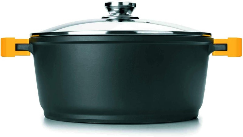 Ibili Evolution 24cm Casserole with Lid - Black