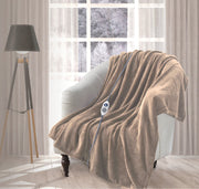 ARMN Cozy Plush 130x160cm Heated Throw - Beige
