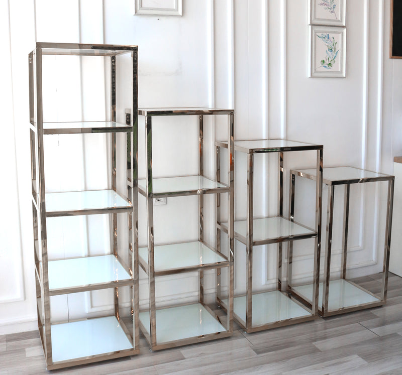 ARMN Milton 3-Shelf 45x45cm Stand - Silver