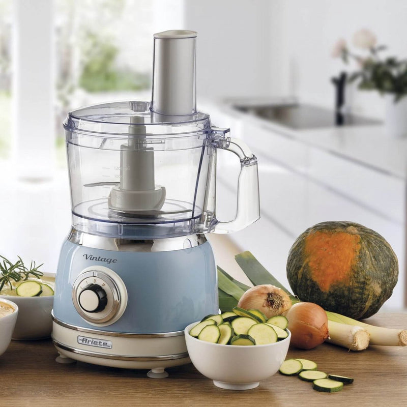 Ariete Vintage 1781 8 in 1 Food Processor - Blue