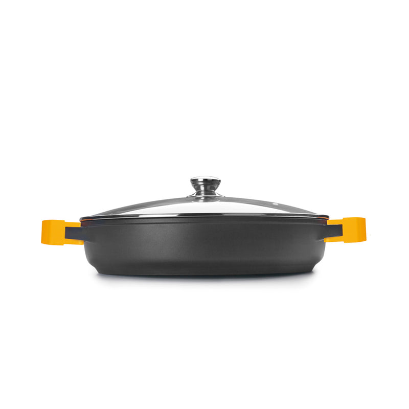 Ibili Evolution 30cm Stewing Pan with Lid - Black