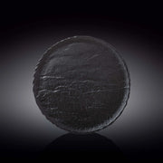Wilmax SlateStone 25cm Round Plate - Black