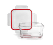 Ibili Lunch-Away 450ml Glass Food Container - Red