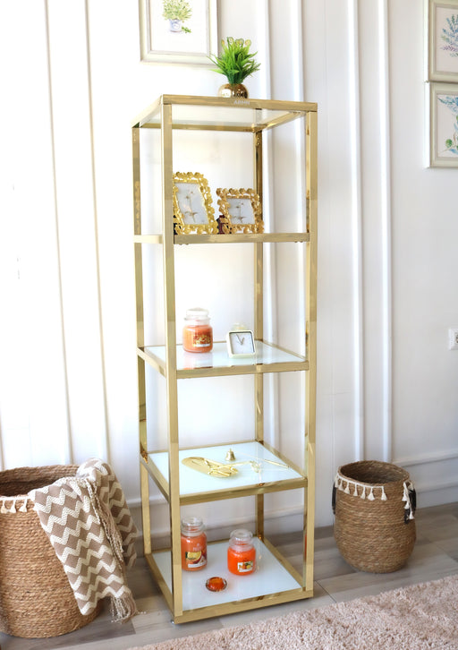 ARMN Milton 5-Shelf 45x45cm Stand - Gold