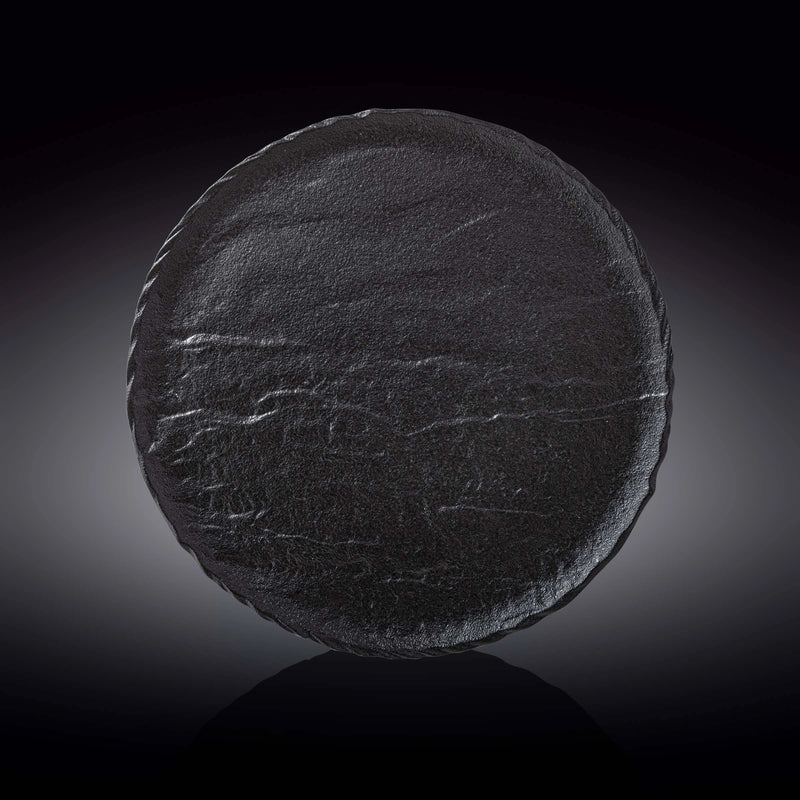 Wilmax SlateStone 30.5cm Round Plate - Black