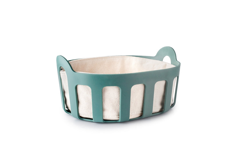 Ibili Bread Box with Fabric Lining - Teal